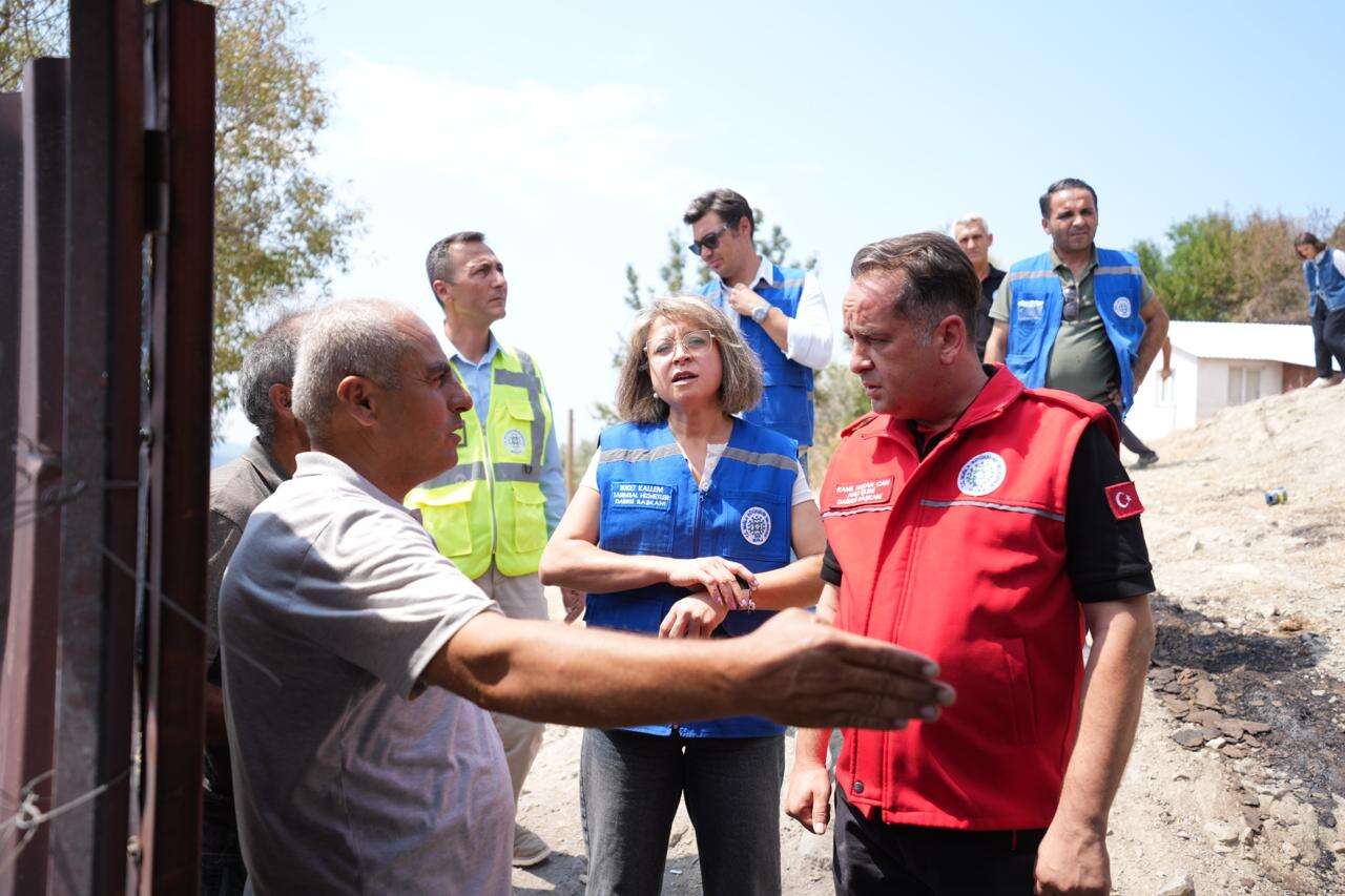 Seydikemer’de Yangın Sonrası Hasar Tespiti Başladı: Muğla Büyükşehir Tüm Birimleriyle Sahada 3